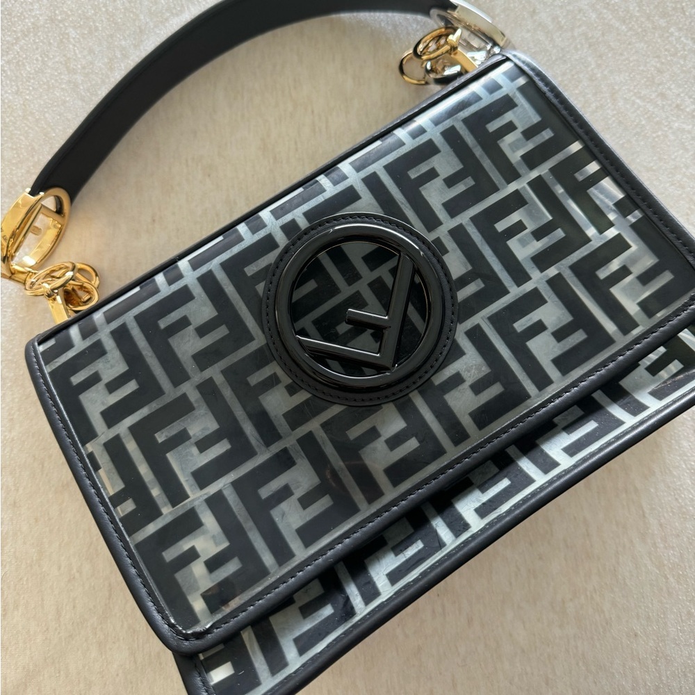 Authentic Fendi clear shoulder / cross body bag